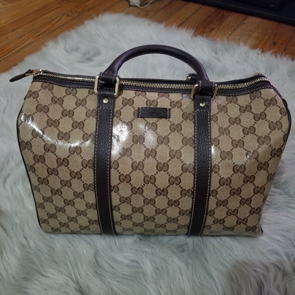 Gucci Crystal GG/Dollar Calf Beige